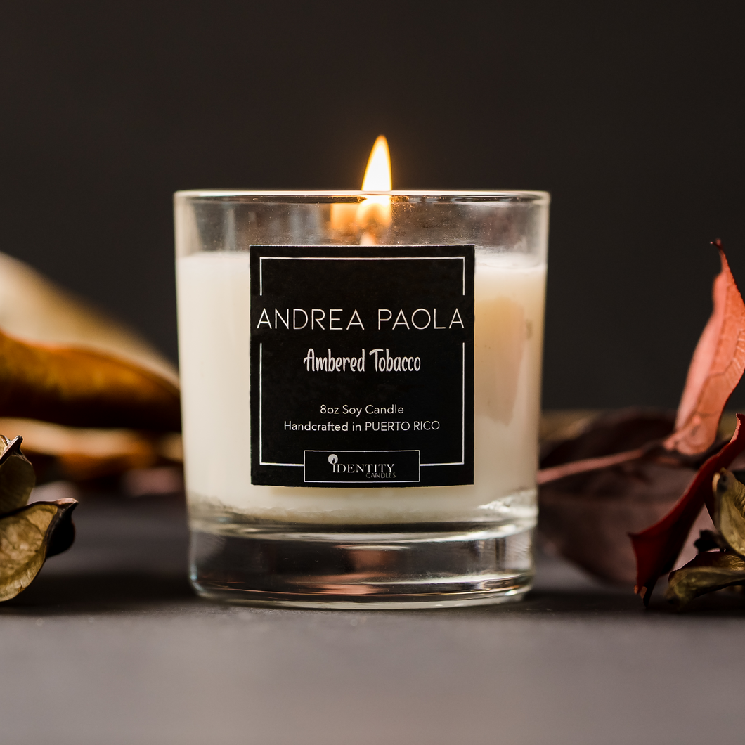 Ambered Tobacco Soy Candle
