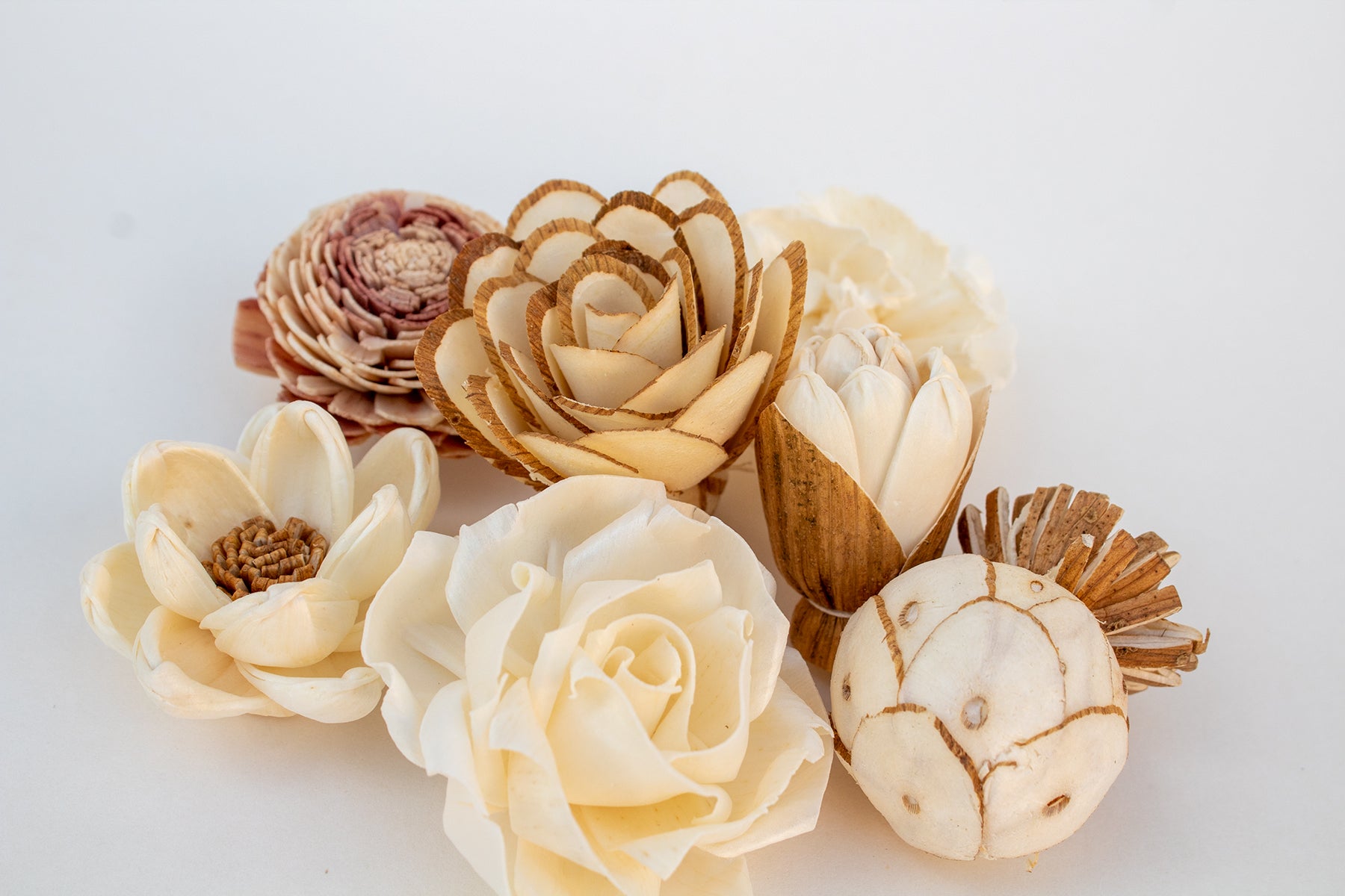 Handcrafted Wood Flowers – Identity Candles