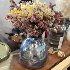 Preserved Flowers in Mercury Vase